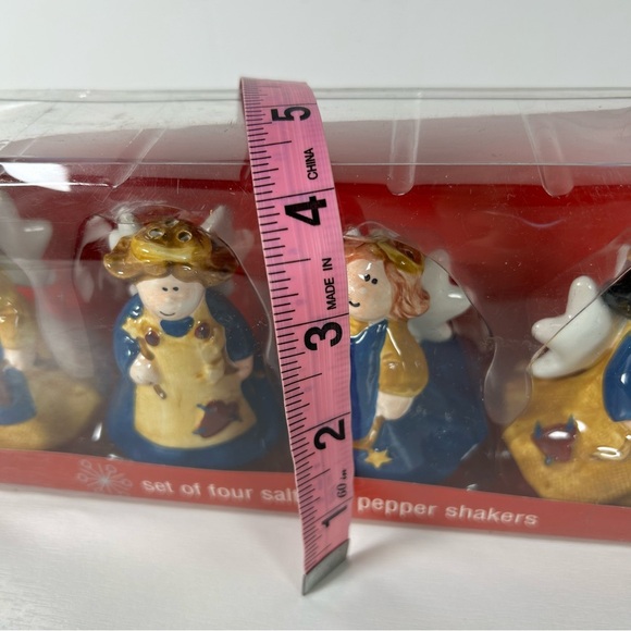 Kitchen Angels Salt and Pepper Shakers Instead Of Four Porcelain Angels In Box - Picture 6 of 6